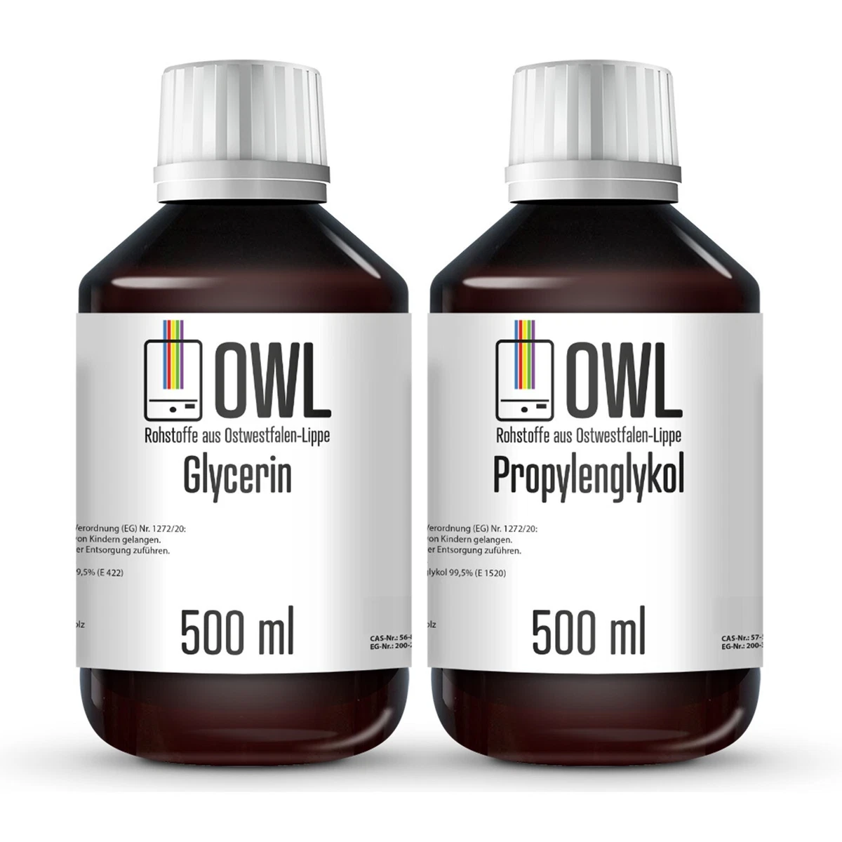 Pflanzliches Glycerin E-zigarette E Zigarette Liquid 500ml OWL Glycerin   Pflanzlich, Hochrein, Aus Deutschland Liquid E Zigarette