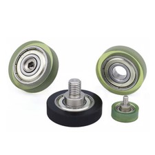 Polyurethane Pulley Pu Rubber Coated Guide Wheel Screw Bearing Roller M3 M4 - M8