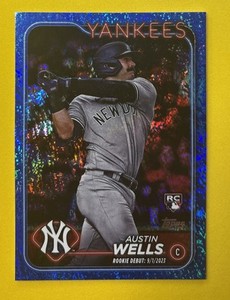 2024 Topps Update Austin Wells #US325 RC Blue Holofoil /999 Yankees