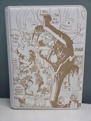 Sanji Manga 9 Pocket Trading card Binder - One Piece- Made To Order