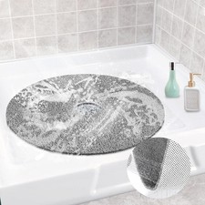 Shower Mat Non Slip, Round Shower Mat for Inside Shower, Non Slip Bathtub Mat...