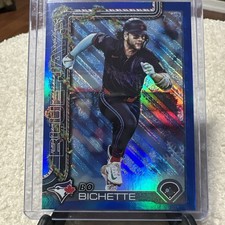 2025 Topps Holiday - Bo Bichette #H45 Holiday Blue Metallic Glitter