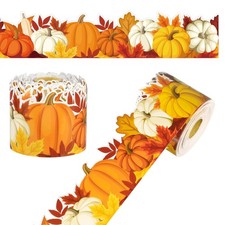 82 Ft Fall Bulletin Board Borders Pumpkin Maple Leaves Border Trim Roll Autum...