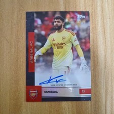 David Raya 2025-26 Topps Arsenal Team Set Autograph Auto Gold Foil /49