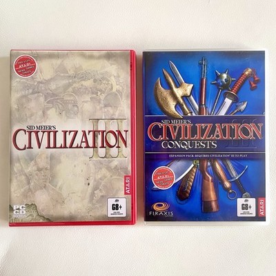 Sid Meier's Civilization III 3 PC Game 2001 Meiers And Conquests Expansion Pack