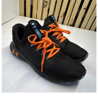 Under Armour Charged Vantage 2 Marble Black Orange Blast Men's Athletic Sneakers