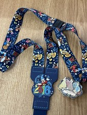 DISNEY PIN BADGE 2016 LANYARD WITH DISNEY PRINCESS PIN
