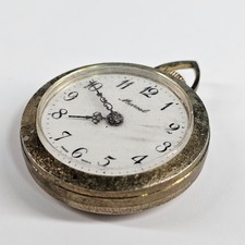 Vtg MARCEL Pendant Watch Antique Gold Plated Swiss Made Roman Numerals