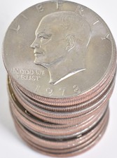 1978-P AU/BU/Unc Eisenhower Ike Dollar Clad Roll 20 Coins Lot
