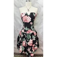 Vtg 80s Scott McClintock Prom Dress 6 Corset Bodice Sequence Fairy Whimsigoth 