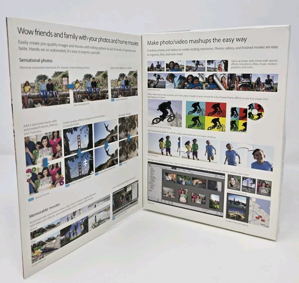 Adobe Photoshop Elements 12 & Premiere Elements 12 Software Bundle – New Sealed  - Image 3 of 4