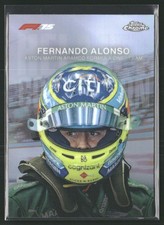 2025 Topps Chrome F1 Fernando Alonso #HC-6 Helmet Collection Refractor (A)