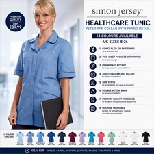 Simon Jersey Nurses Tunic Uniform Healthcare Carers Dentist Nurse Dental Salon