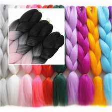 Zopf Dicker Flechtzopf  Haarverlängerung Ansteckzopf Party Fasching Kostüm 60cm