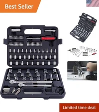 Durable 120 Piece Mechanic Tool Kit in Chrome - Perfect for Repairs & Gifts