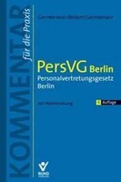 Persvg Berlin  Personalvertretungsgesetz Berlin Germelmann (U. A.) Buch 887 S.