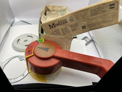Klockner Moeller RH12-NA Operating Handle 6.8 MM lever Red/Yellow Open Box