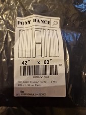 Black Curtains 42 X 63