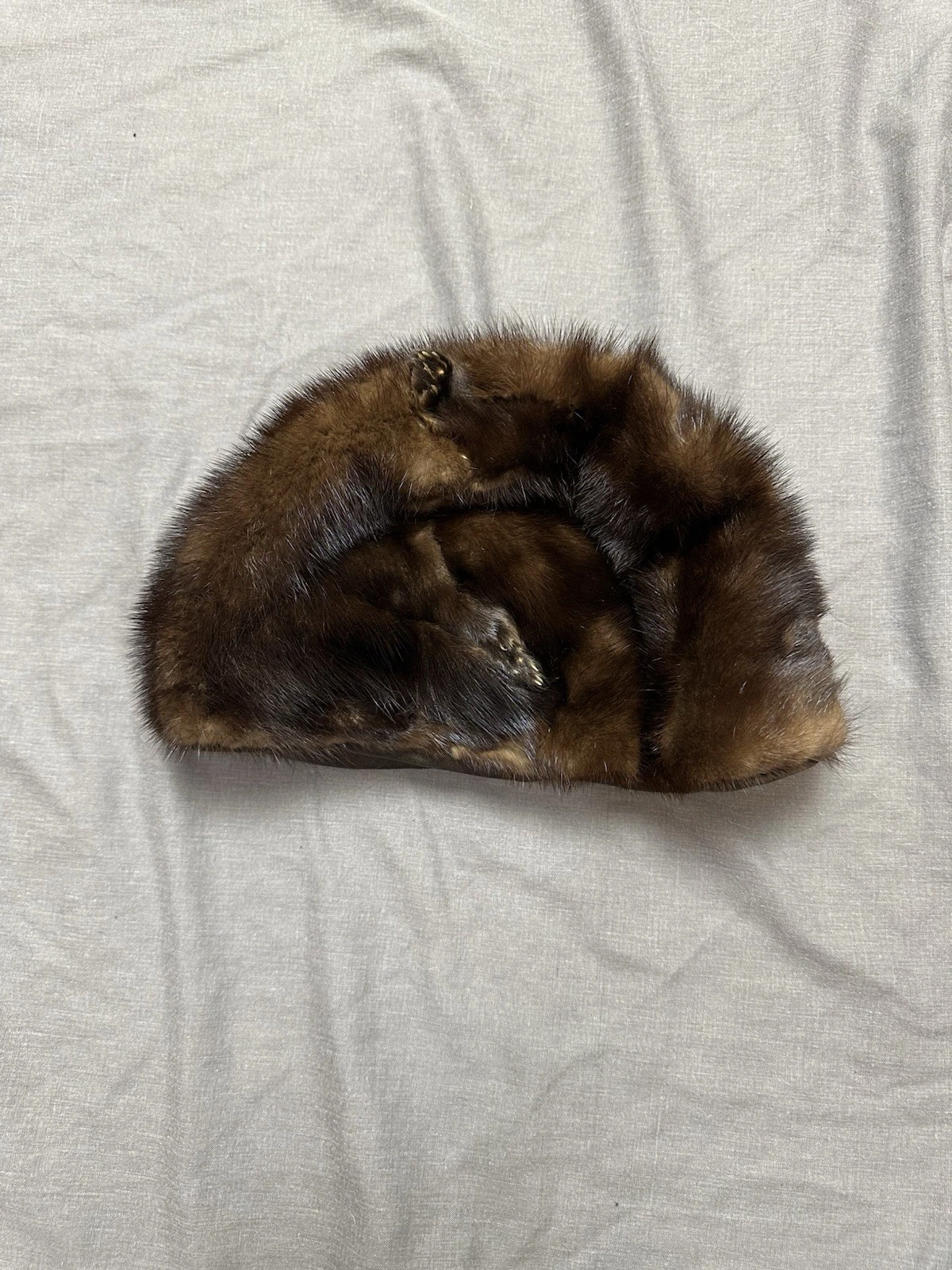 REAL FUR BEANIE Hat Vintage