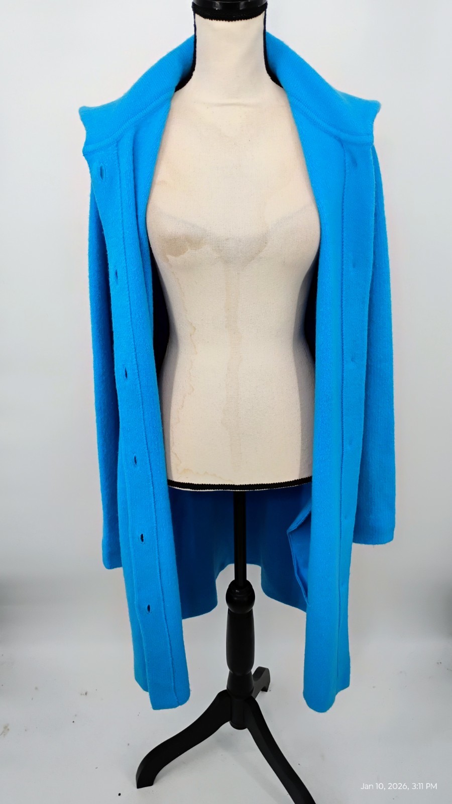 Talbots Stand Collar Button Down Duster Coatigan … - image 16