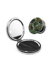 Double-Sided Pocket Compact Mini Makeup Mirrors 1x, 2X Magnifying Mirror Port...