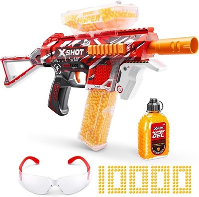 ZURU X-Shot Hyper Blaster Trace Fire mit 10.000 Kugeln
