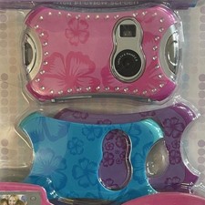 Cyber Gear Girls Digital Camera with 3 Face Plates, Pink Blue Purple