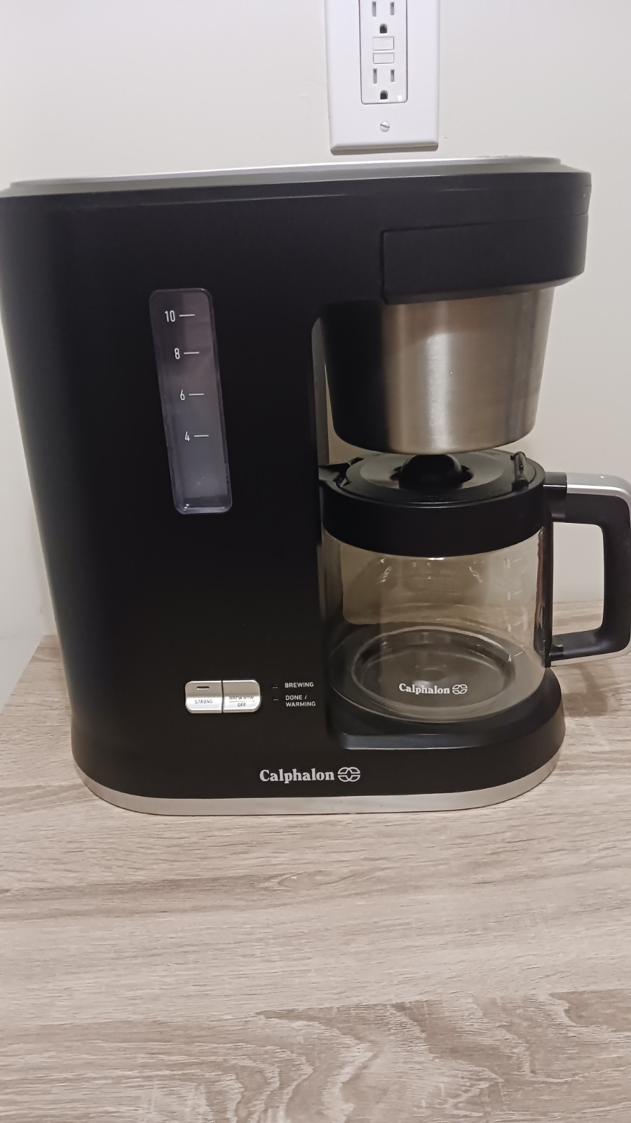 CALPHALON Precision Control 10 Cup Coffee Maker w/Strength Adjustment/Warming
