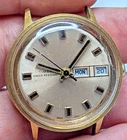 1972 Vintage Timex Marlin Gold Tone 26860 2772 w/ Day & Date -  Parts or Repair