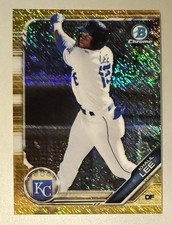 Khalil Lee 2019 Bowman Chrome GOLD REFRACTOR #d /50 Kansas City Royals Prospect