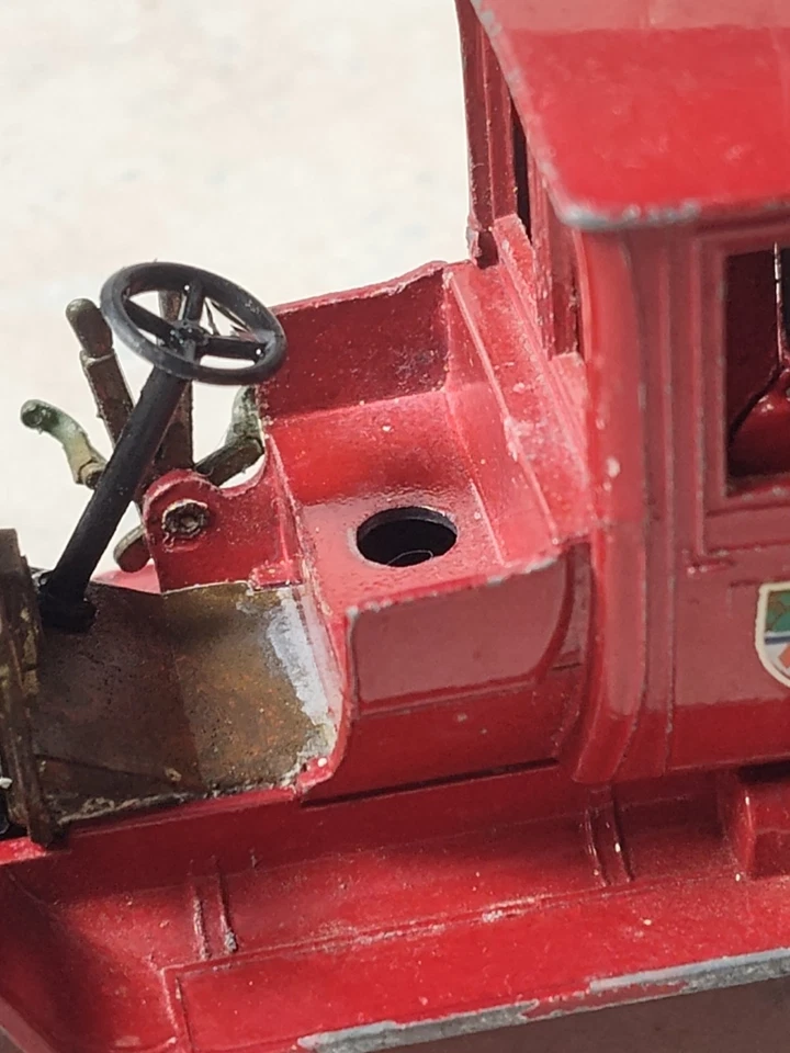 Vtg Matchbox Yesteryear Y11 1912 Packard Landaulet Red Diecast Toy Car  - Image 3 of 4