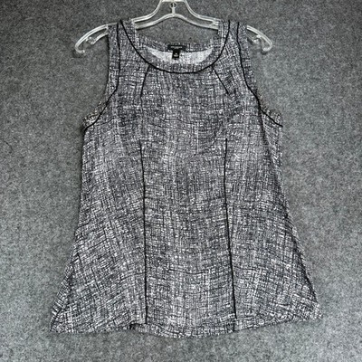 Ann Taylor Abstract Print Silk Blend Sleeveless Top - Women's Size M