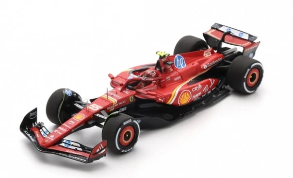 LOOK SMART, FERRARI SF-24 #55 2° GP Abu Dhabi 2024 C.SAINZ, 1/43,  LOSLSF1071 - Immagine 4 di 4