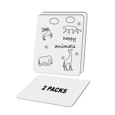 Small White Board Dry Erase Lapboards 9x12 Inch Mini Double Sided Portable 2PK