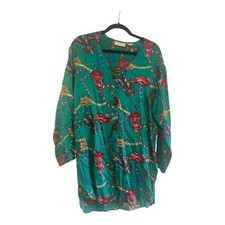 Victoria's Secret Gold Label Silk Pajama Top Vintage 90s Size M/L Old Money