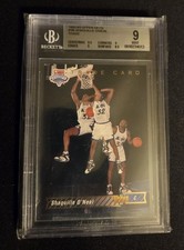 1992-93 Upper Deck  Shaquille O'Neal #1B Trade Card Rookie BGS 9 Orlando Magic. rookie card picture