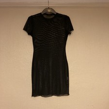 Shein Black Mesh Dress size M