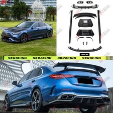For 2022-26 Benz C-class C200 Sedan W206 Carbon Front Rear Lip Hood Spoiler Kit For 2022-26 Benz C-class C200 Sedan W206 Carbon Front Rear Lip Hood Spoiler Kit