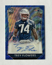 2015 Panini Prizm - Trey Flowers Rookie Signatures Blue Wave Prizm 93/150
