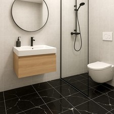 40pcs 30x30cm DIY Self-Adhesive Marble  Tiles Stick-On Flooring for Bathroom