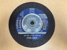 PFERD EH-2, 5 SG Steellox 7" x 3/323 7/8" Disc