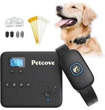 Wireless Dog Fence System & Remote Training Collar, 2.4GHz Non-GPS Fence for Dog