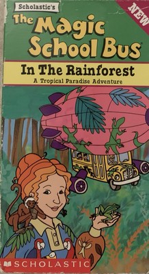 The Magic School Bus: In The Rainforest A Tropical Paradise Adventure GOOD VHS!!