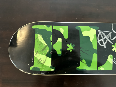 SHANE CROSS ALI BOULALA FLIP TEAM Autographed Skateboard 2006 Tour
