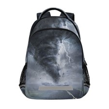 Tornado Pattern Backpack Boys Girls Kids Laptop Bookbag Travel Daypack