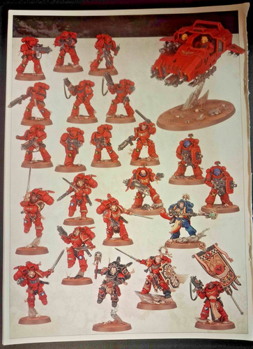 Warhammer 40k: Space Marine / Blood Angels Armageddon Launch Box Army Half - NOS