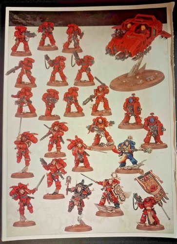Warhammer 40k: Space Marine / Blood Angels Armageddon Launch Box Army Half - NOS