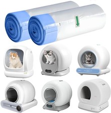 Self Cleaning Cat Litter Box Liners-50 Counts Waste Bags for Automatic Cat Li...