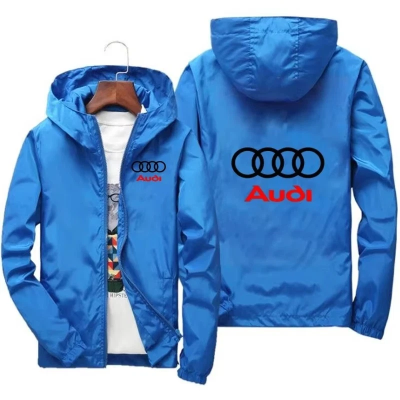 Chaqueta cortavientos para hombre Audi deportes al aire libre Foto 3 de 4