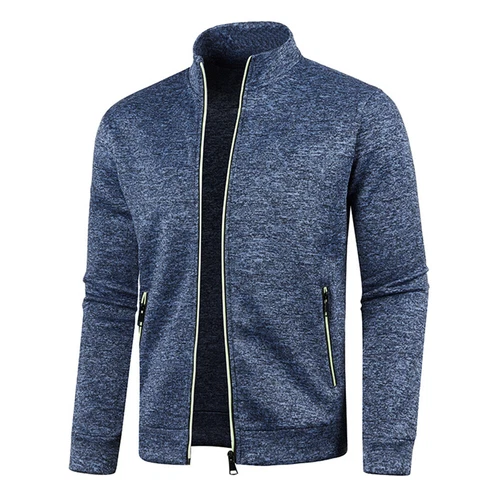 Para Hombres Tejido Cremallera Suéter Cárdigan Jersey Prendas para el torso Sudadera Chaqueta Abrigo Prendas de abrigo Reino Unido - Imagen 23 de 30